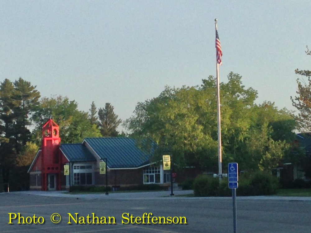 Front entrance of Elementary Front entrance of Onamia Elementary School
